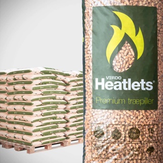Heatlets Premium træpiller, 8mm, 15kg, 900 kg